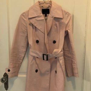 Banana Republic Pink Trench Coat XXS